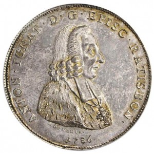 Аверс монеты Регенсбург, 1 талер, 1786