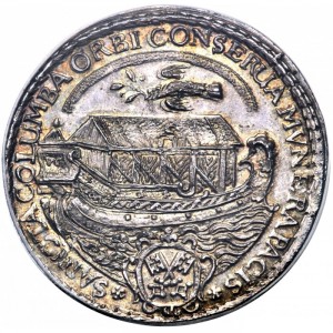 Аверс монеты Регенсбург, 1 дукат, 1649, Празднование окончания 30 летней войны /✽FRIDEN✽/