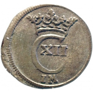 Аверс монеты Померания, 1 виттен, 1707