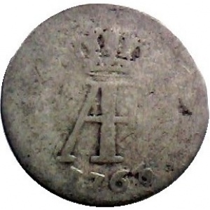 Аверс монеты Померания, 1/24 талера, 1763