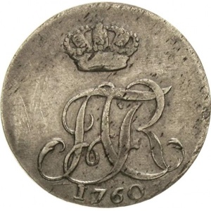 Аверс монеты Померания, 8 грошей, 1758-1760