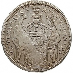 Реверс монеты Померания, ⅔ талера, 1706-1707