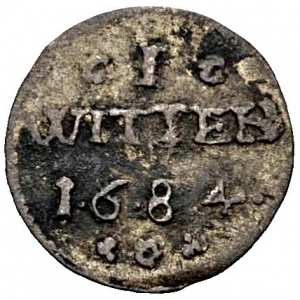 Реверс монеты Померания, 1 виттен, 1684