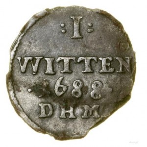 Реверс монеты Померания, 1 виттен, 1688