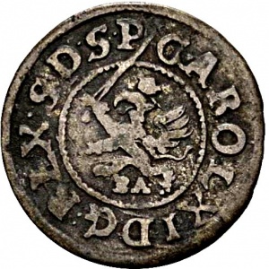 Аверс монеты Померания, 1/96 талера, 1684-1687