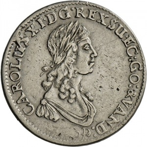 Аверс монеты Померания, ⅓ талера, 1672-1673