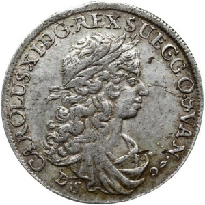 Аверс монеты Померания, ⅓ талера, 1674-1681