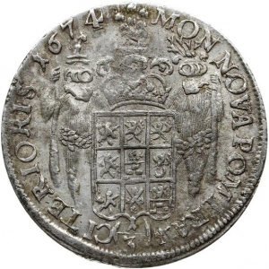 Реверс монеты Померания, ⅓ талера, 1674-1681