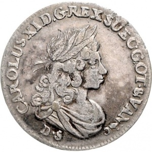 Аверс монеты Померания, ⅓ талера, 1674-1675