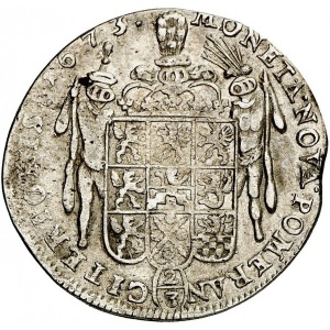 Реверс монеты Померания, ⅔ талера, 1673