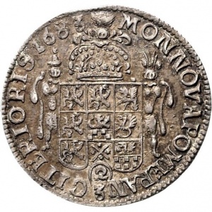 Реверс монеты Померания, ⅔ талера, 1681-1685