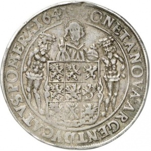 Реверс монеты Померания, 1 талер, 1640-1641