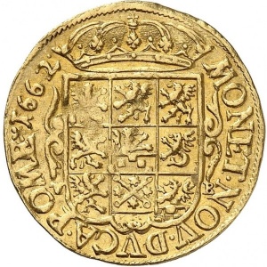 Реверс монеты Померания, 1 дукат, 1662