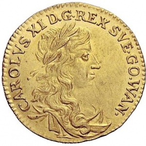Аверс монеты Померания, 1 дукат, 1672