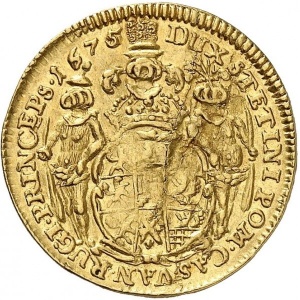 Реверс монеты Померания, 1 дукат, 1675