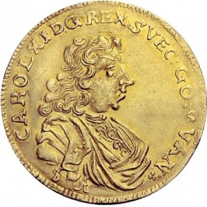 Аверс монеты Померания, 2 дуката, 1684
