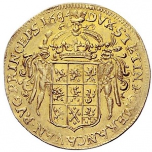 Реверс монеты Померания, 2 дуката, 1684