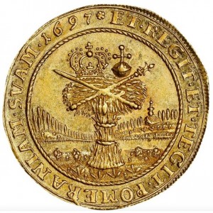 Реверс монеты Померания, 2 дуката, 1692-1697