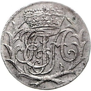 Аверс монеты Ангальт-Цербст, 1/24 талера, 1749