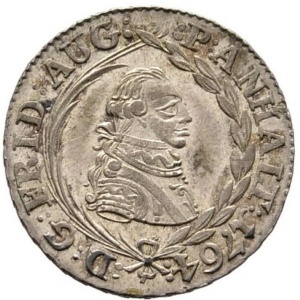 Аверс монеты Ангальт-Цербст, 16 пфеннигов, 1764