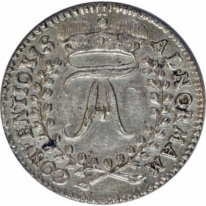 Аверс монеты Ангальт-Цербст, ⅙ талера, 1766