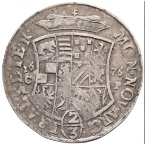 Реверс монеты Ангальт-Цербст, ⅔ талера, 1676
