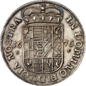Реверс монеты Ангальт-Цербст, 1 талер, 1676