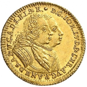 Аверс монеты Ангальт-Цербст, 1 дукат, 1742