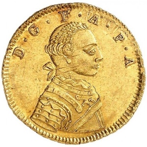 Аверс монеты Ангальт-Цербст, 1 дукат, 1764-1767