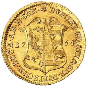 Реверс монеты Ангальт-Цербст, 1 дукат, 1764-1767
