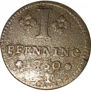 Реверс монеты Трир, 1 пфенниг, 1748-1750
