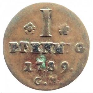 Реверс монеты Трир, 1 пфенниг, 1789