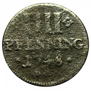 Реверс монеты Трир, 4 пфеннига, 1748-1750
