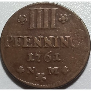Реверс монеты Трир, 4 пфеннига, 1757-1764