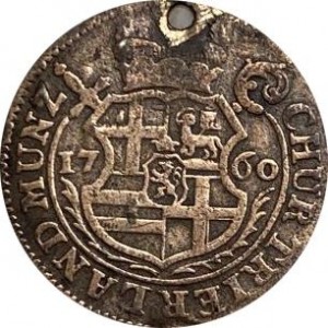Аверс монеты Трир, 5 крейцеров, 1760-1761