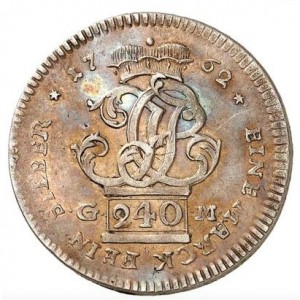 Аверс монеты Трир, 5 крейцеров, 1761-1764