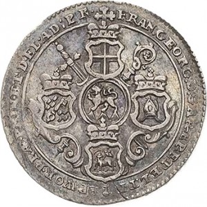 Аверс монеты Трир, 10 крейцеров, 1734