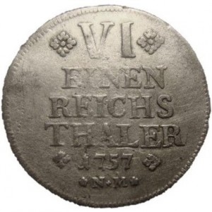 Реверс монеты Трир, ⅙ талера, 1757
