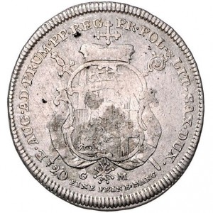 Реверс монеты Трир, ½ талера, 1770
