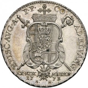 Реверс монеты Трир, ½ талера, 1773