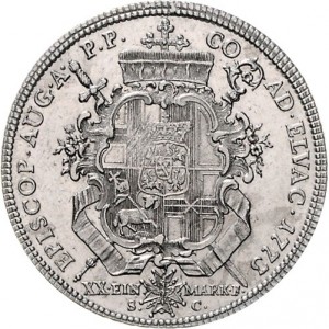 Реверс монеты Трир, ½ талера, 1773