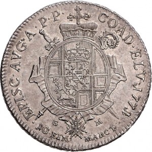 Реверс монеты Трир, 1 талер, 1771