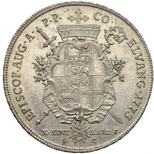 Реверс монеты Трир, 1 талер, 1773