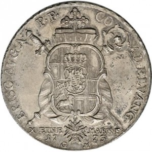 Реверс монеты Трир, 1 талер, 1773