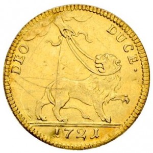 Реверс монеты Трир, 1 дукат, 1721