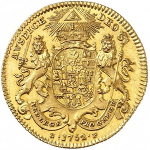 Реверс монеты Трир, 1 дукат, 1735-1752