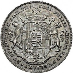 Аверс монеты Трир, ⅛ талера, 1768, Смерть архиепископа