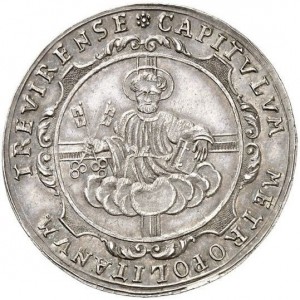 Реверс монеты Трир, ½ талера, 1715, Вакантный престол