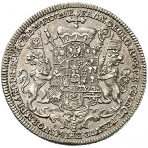 Аверс монеты Трир, ½ талера, 1756, Смерть архиепископа
