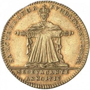 Реверс монеты Трир, 2 дуката, 1715, Вакантный престол
